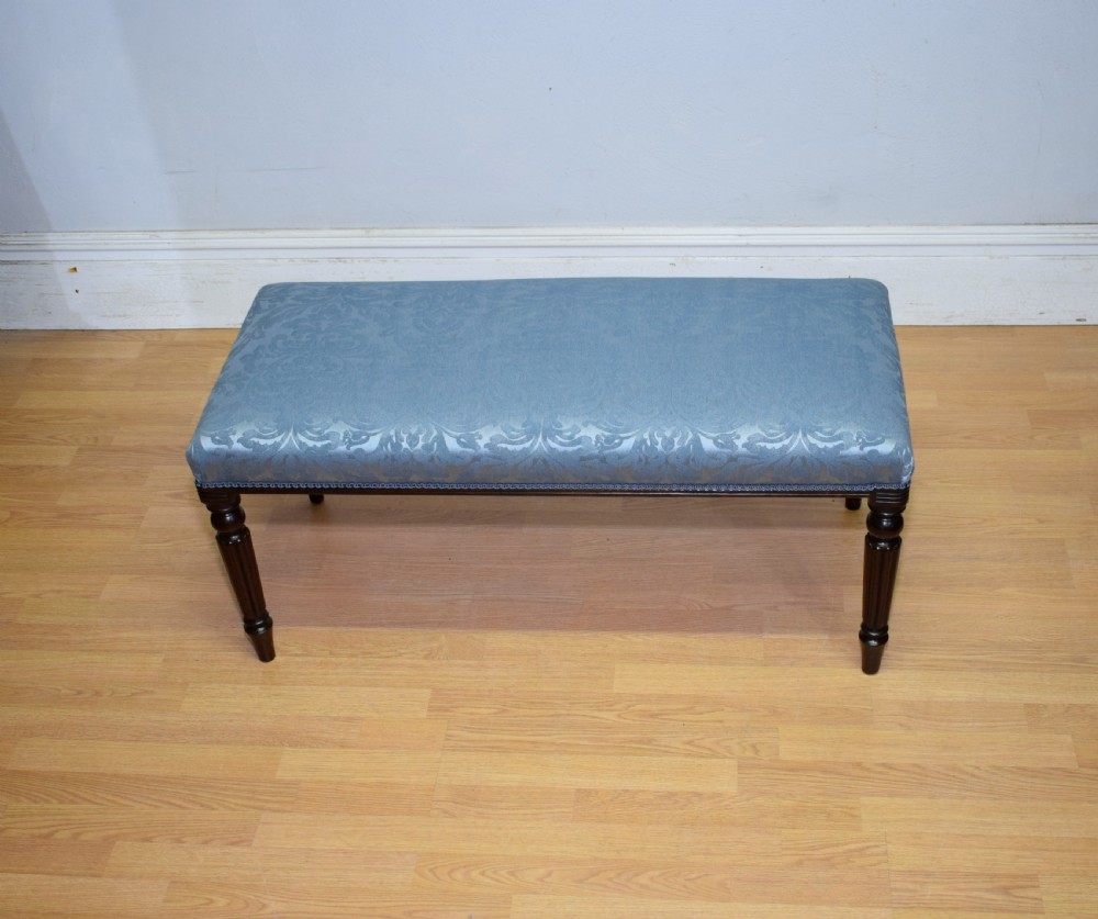 19th Century Mahogany Long Stool View VII