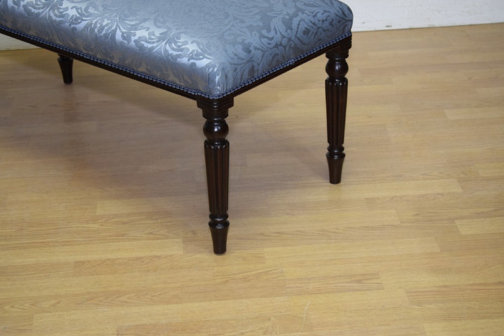 19th Century Mahogany Long Stool View XII