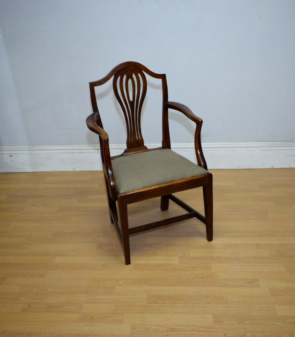 Georgian Period Elm Armchair View II