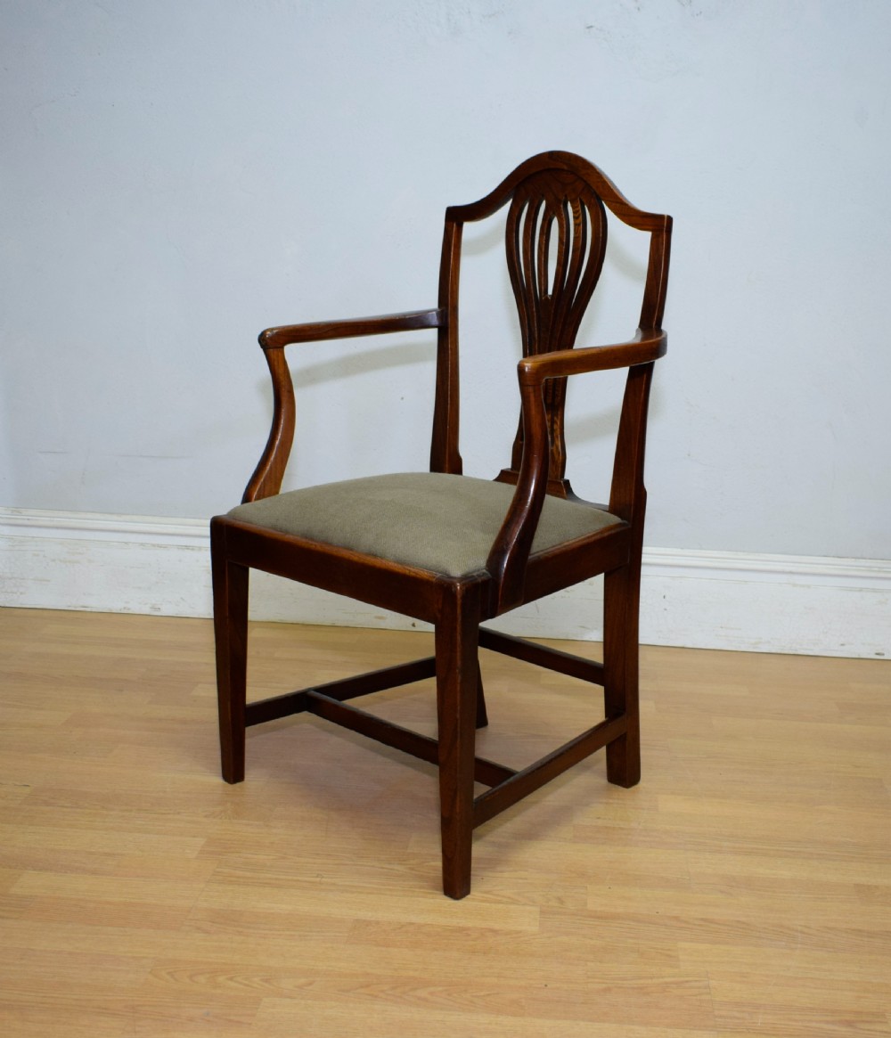 Georgian Period Elm Armchair View VII