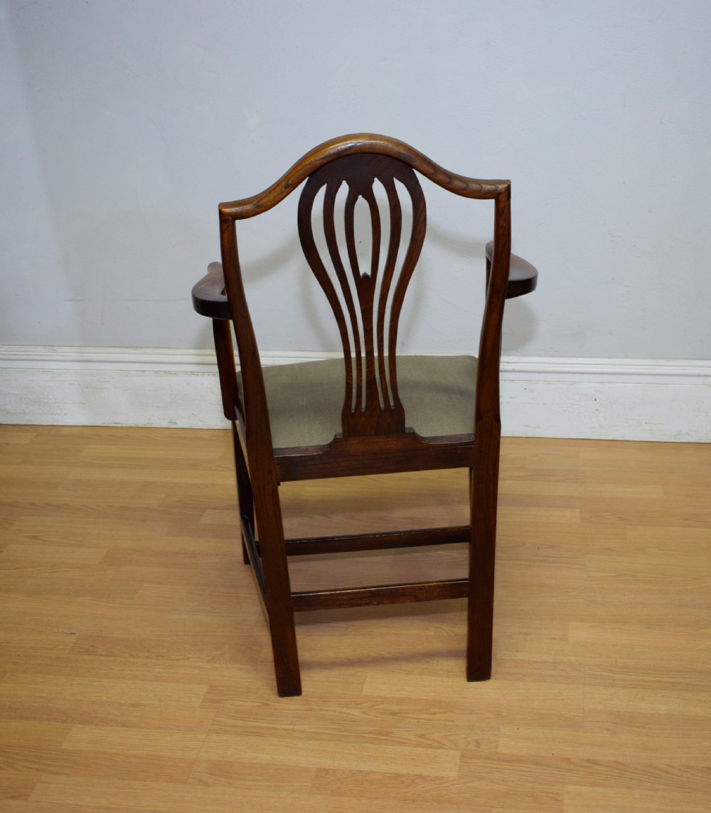 Georgian Period Elm Armchair View X