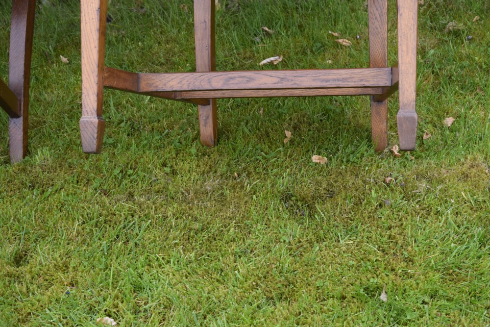  Early 20th Century Pair of Oak Armchairs View XIX
