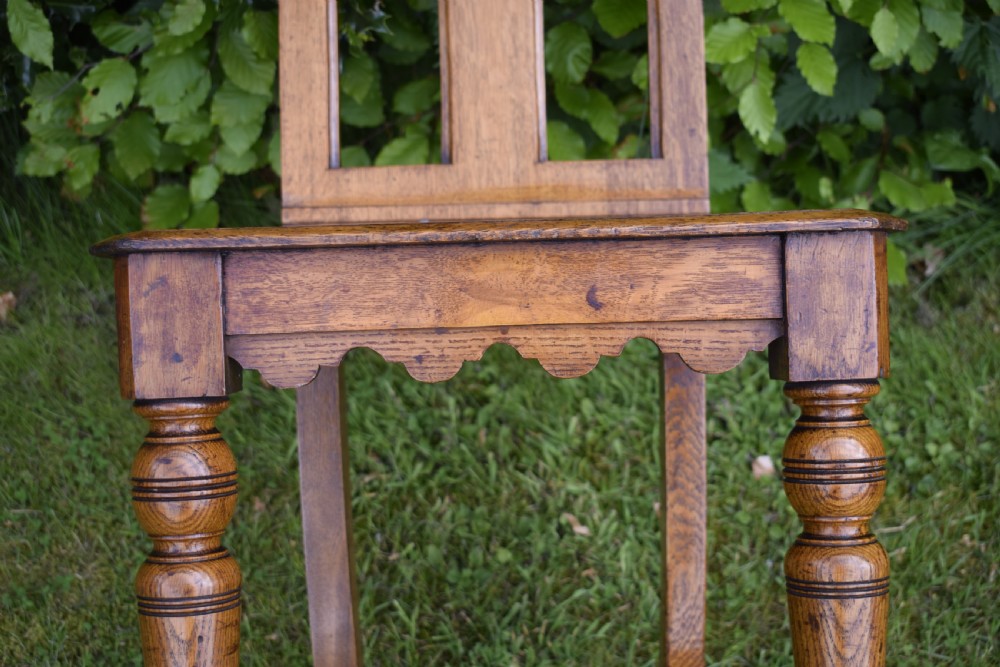Victorian Gothic Oak Hall Chair View XIX