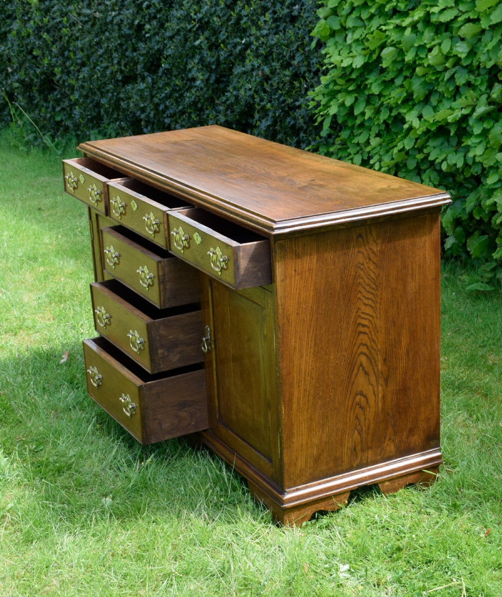 Early 20th Century Georgian Oak Dresser Base View XII