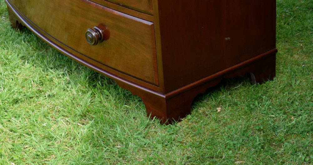 Victorian Bow Fronted Chest of Drawers View IX