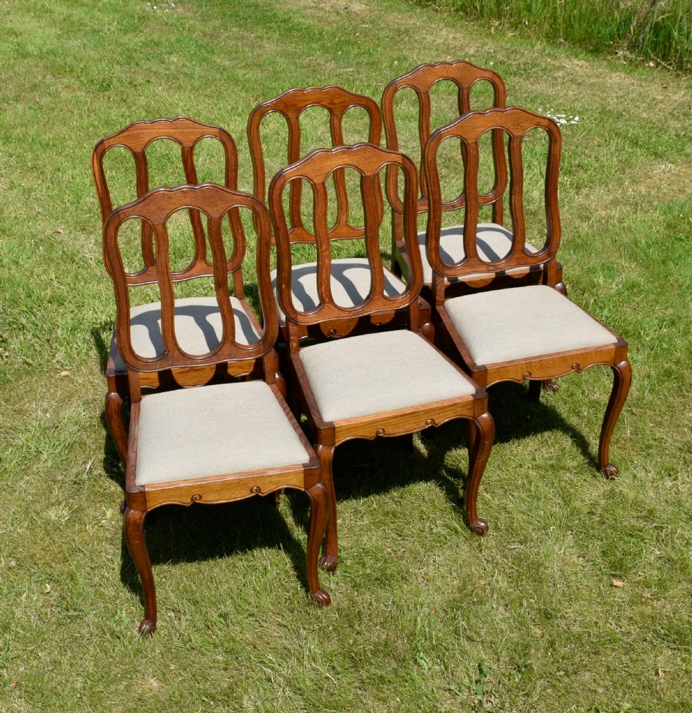 Early 20th Century Set of 6 French Dining Chairs