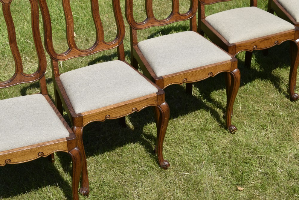 Early 20th Century Set of 6 French Dining Chairs View XV