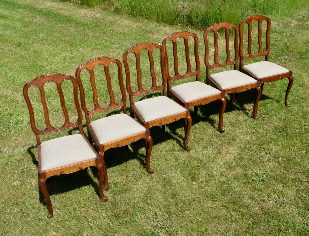 Early 20th Century Set of 6 French Dining Chairs View XVI