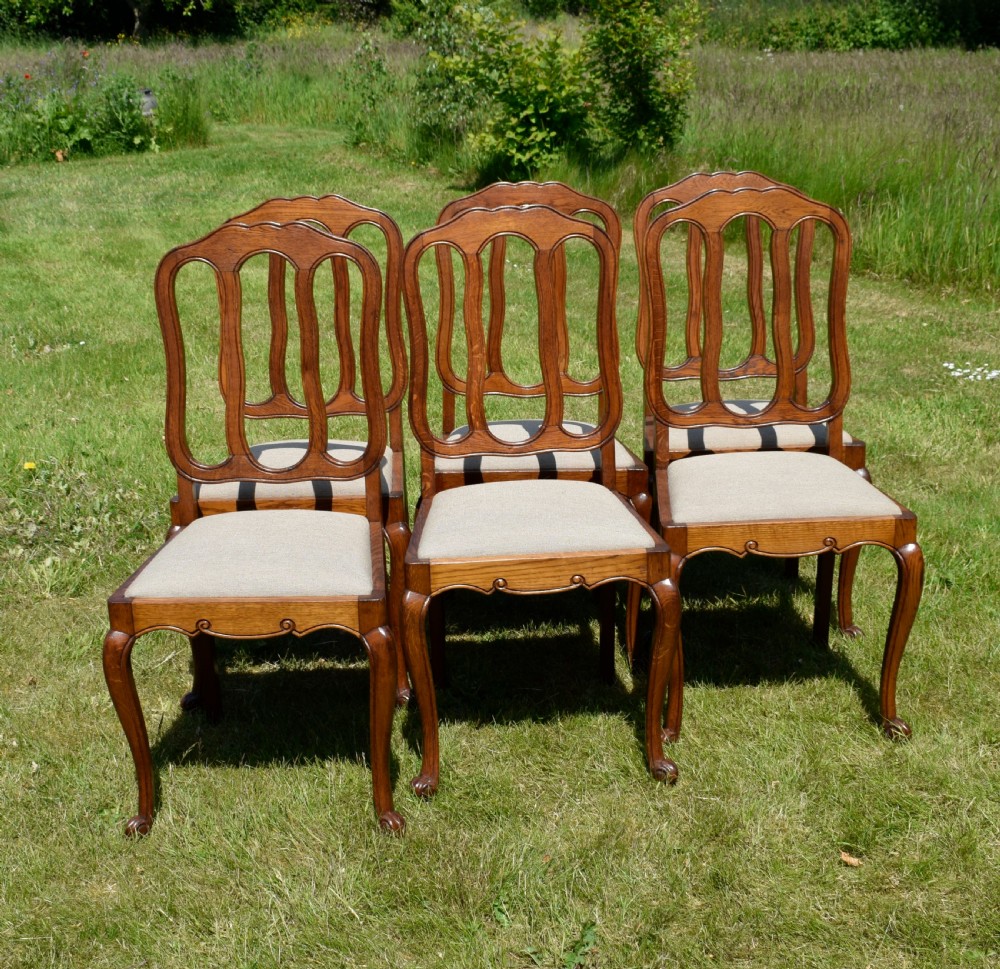Early 20th Century Set of 6 French Dining Chairs View XVII