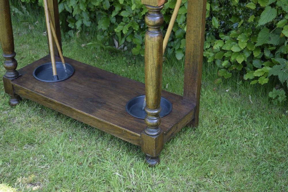 Victorian Carved Oak Hall Stand View IV