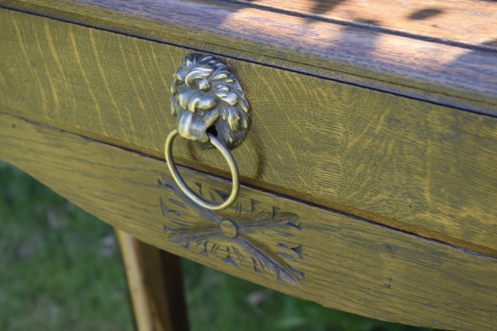 Victorian Carved Oak Hall Stand View XIII