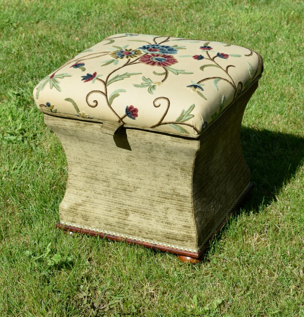 Victorian Ottoman Work Box