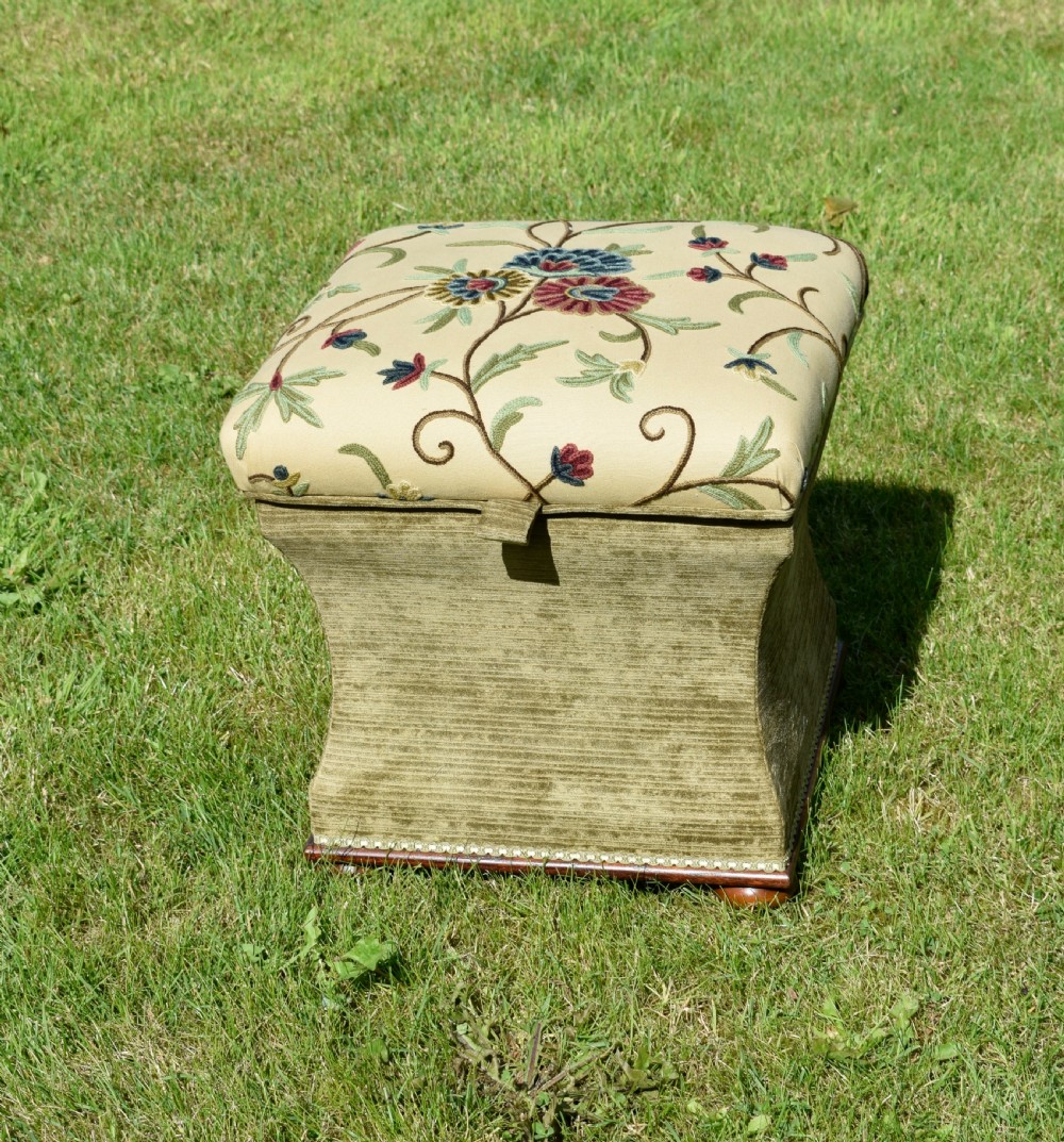 Victorian Ottoman Work Box View II