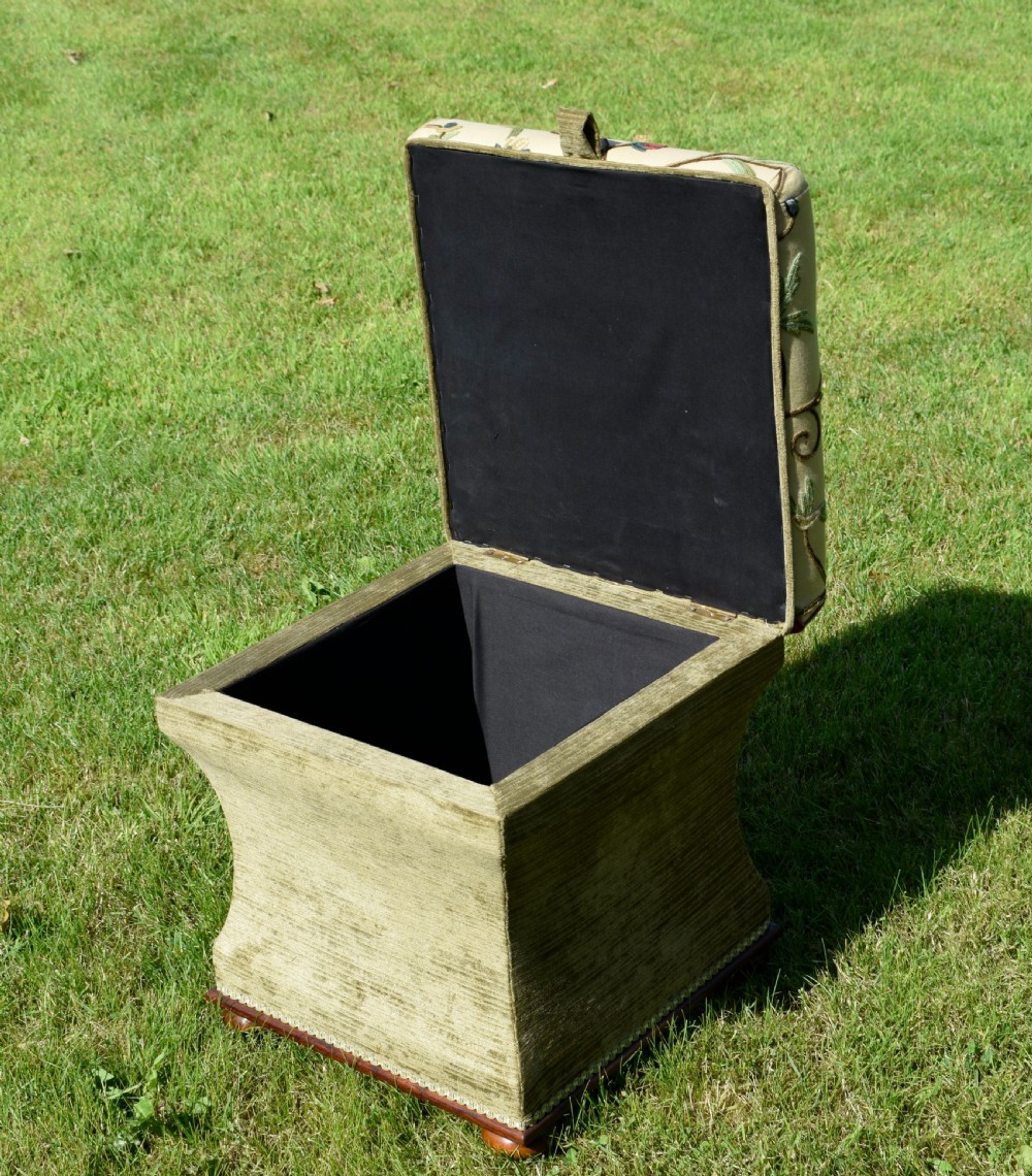 Victorian Ottoman Work Box View VIII