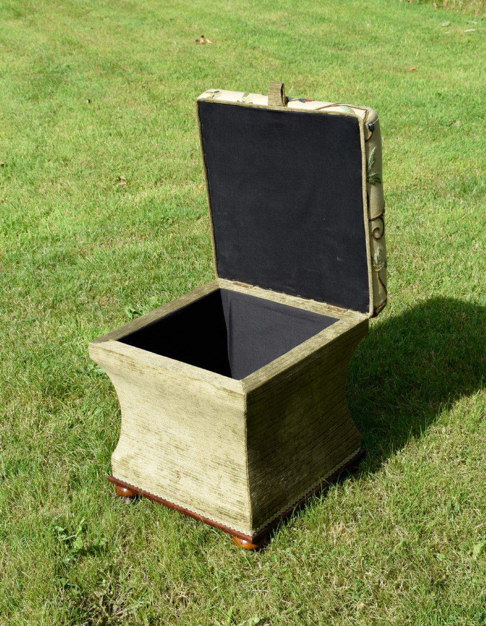 Victorian Ottoman Work Box View XIX