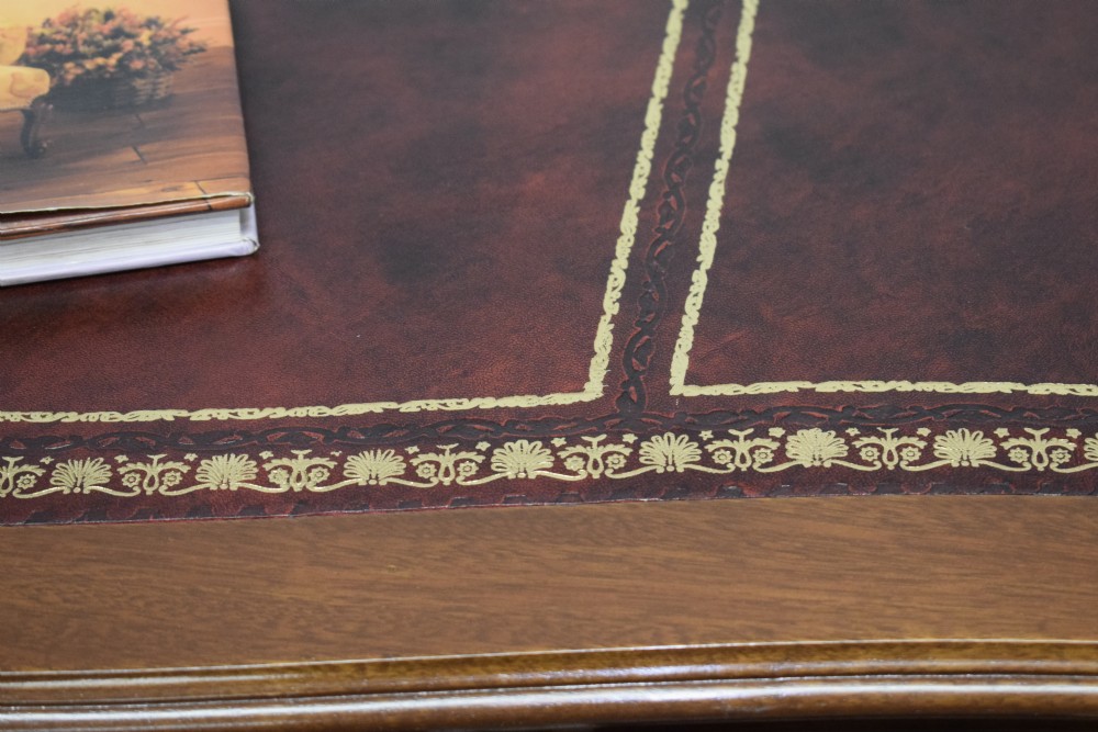 Edwardian Mahogany & Inlaid Desk View XXI