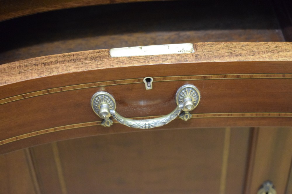 Edwardian Mahogany & Inlaid Desk View XXIII