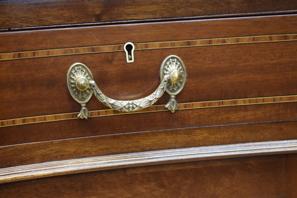 Edwardian Mahogany & Inlaid Desk View XXIV
