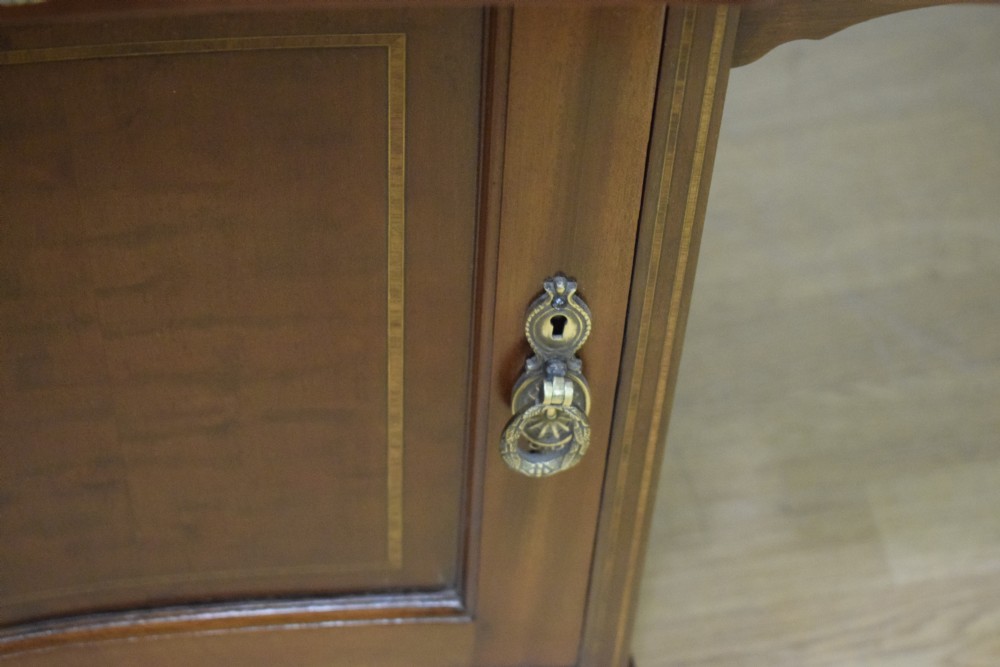 Edwardian Mahogany & Inlaid Desk View XXV