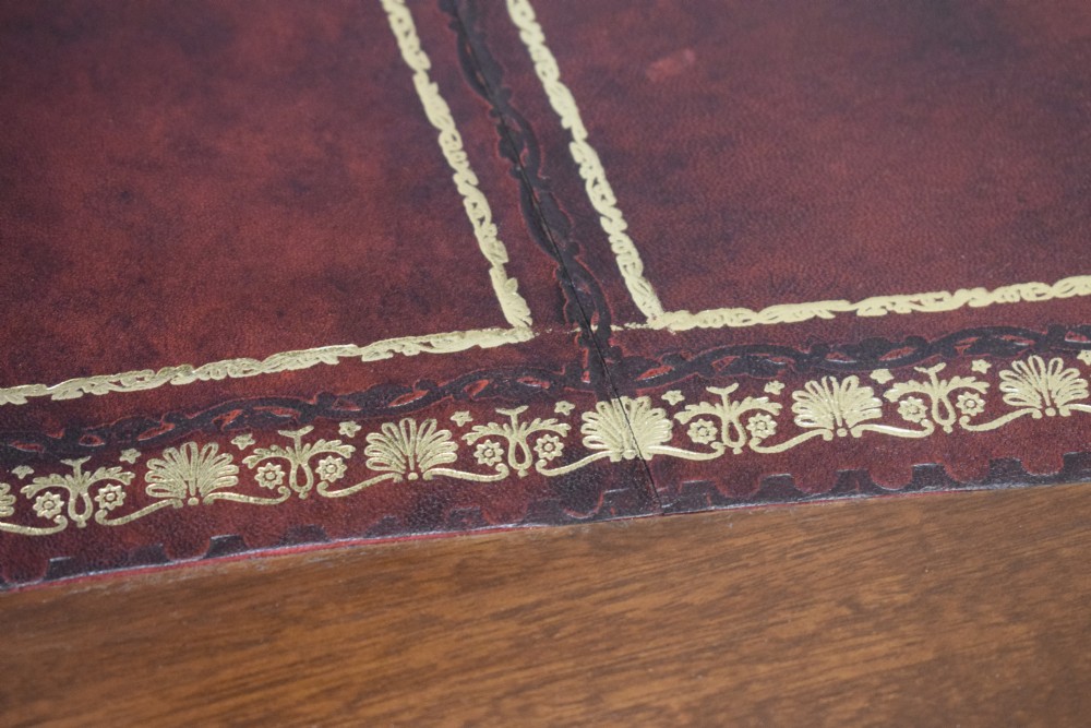 Edwardian Mahogany & Inlaid Desk View XXVI