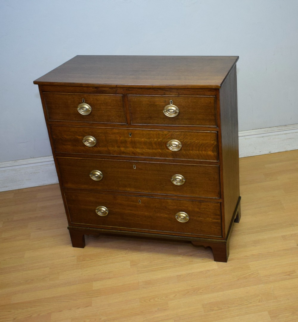 Georgian Period Oak Chest of Drawers  View II