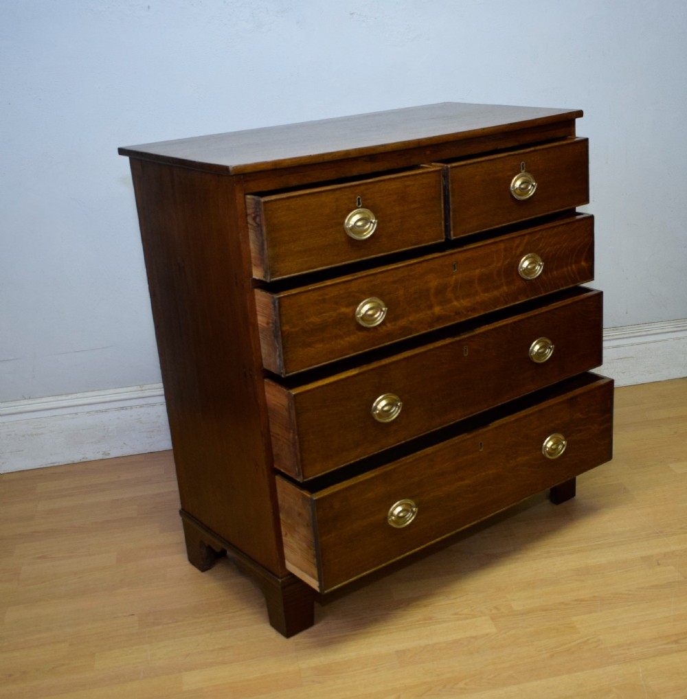 Georgian Period Oak Chest of Drawers  View X