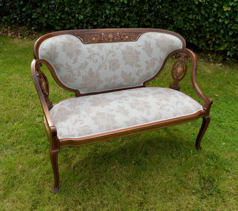 Victorian Mahogany & Rosewood Couch