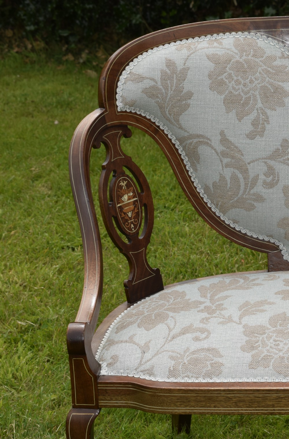 Victorian Mahogany & Rosewood Couch View V