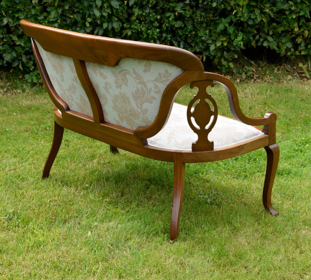 Victorian Mahogany & Rosewood Couch View XIV
