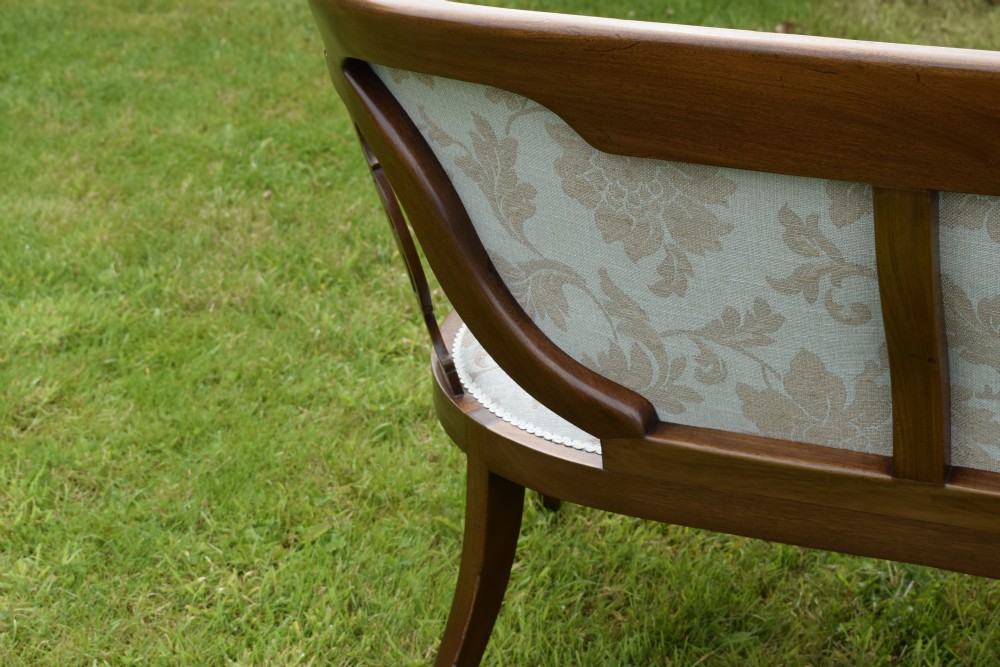 Victorian Mahogany & Rosewood Couch View XX