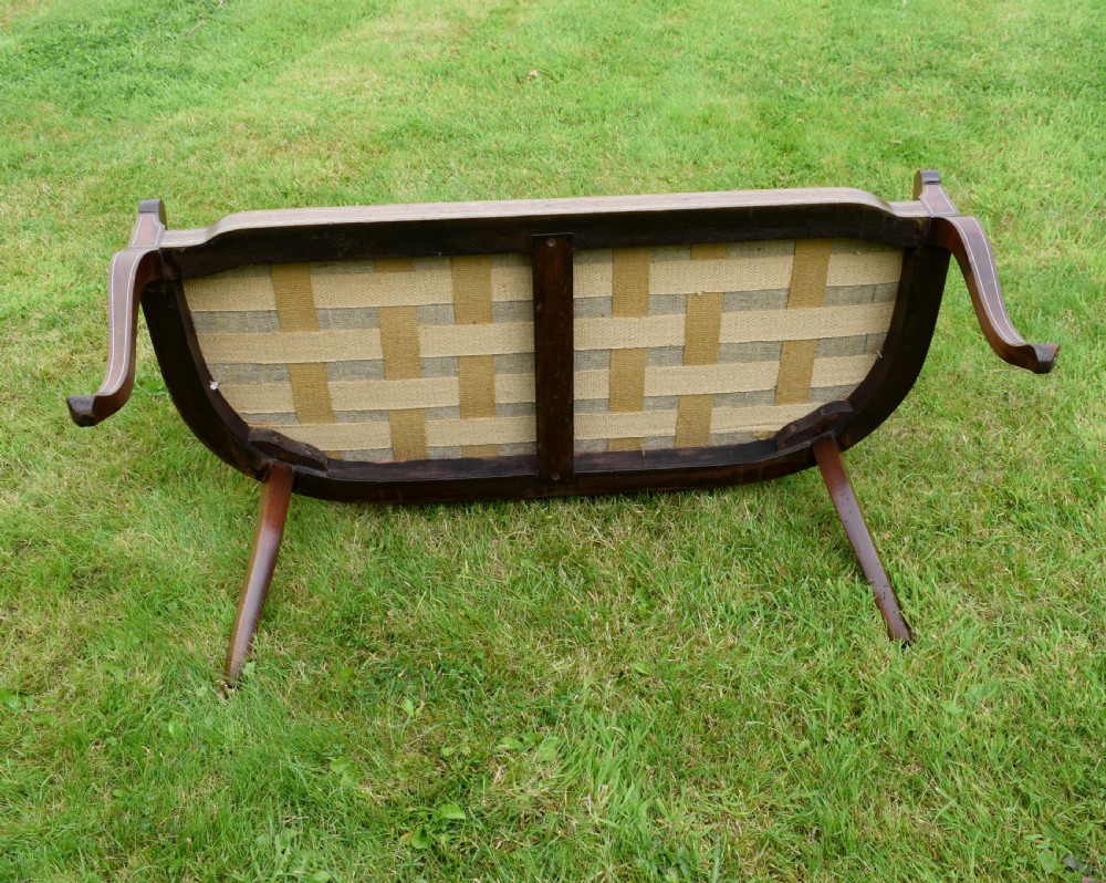 Victorian Mahogany & Rosewood Couch View XXII