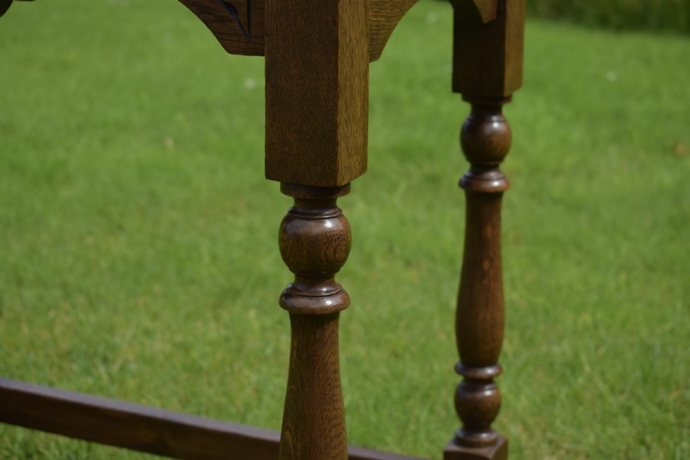  Carved Oak Occasional Table View VI