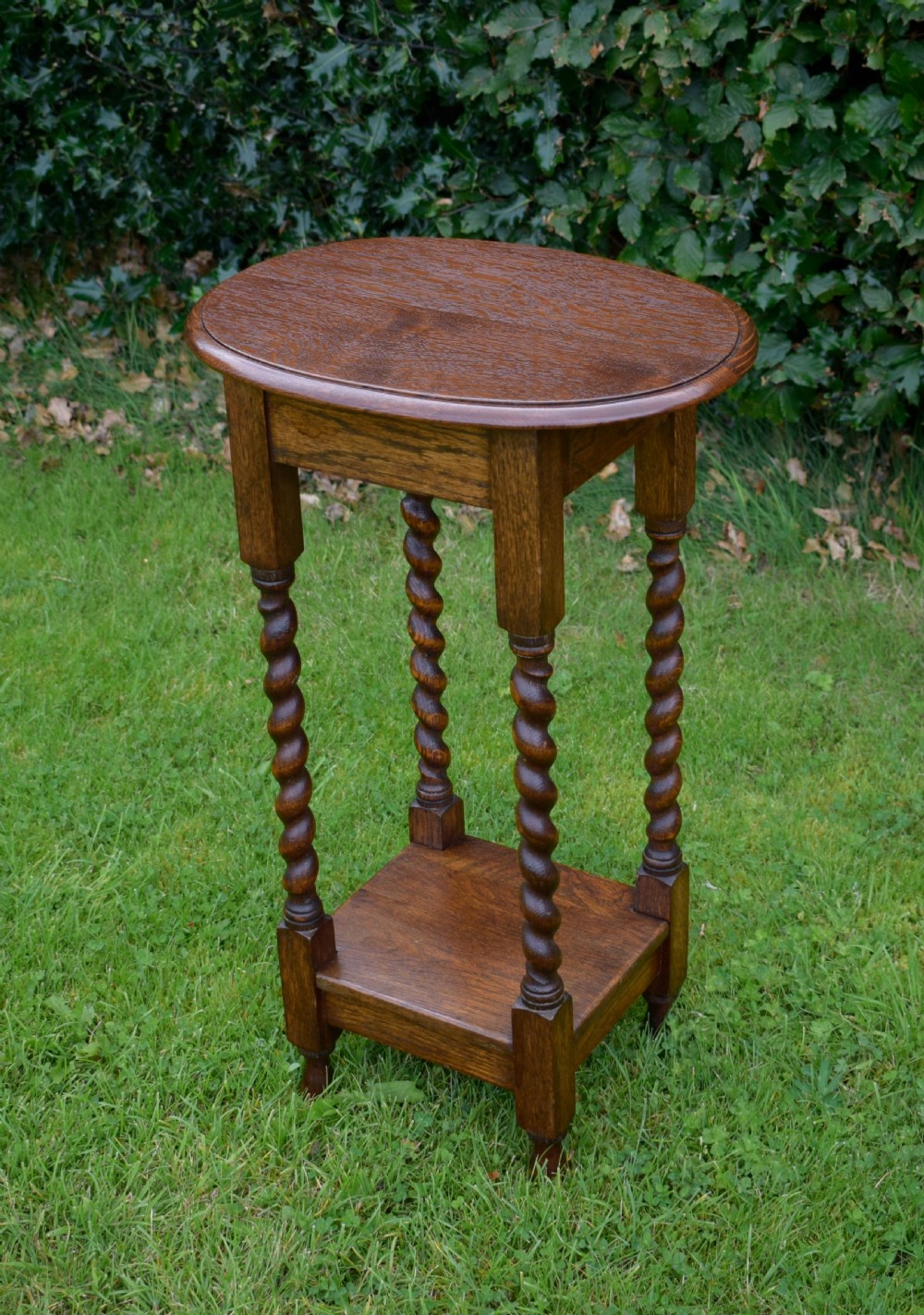 Oak Barley Twist Occasional Table View II