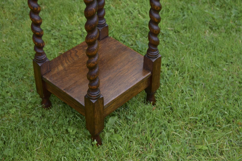 Oak Barley Twist Occasional Table View IV