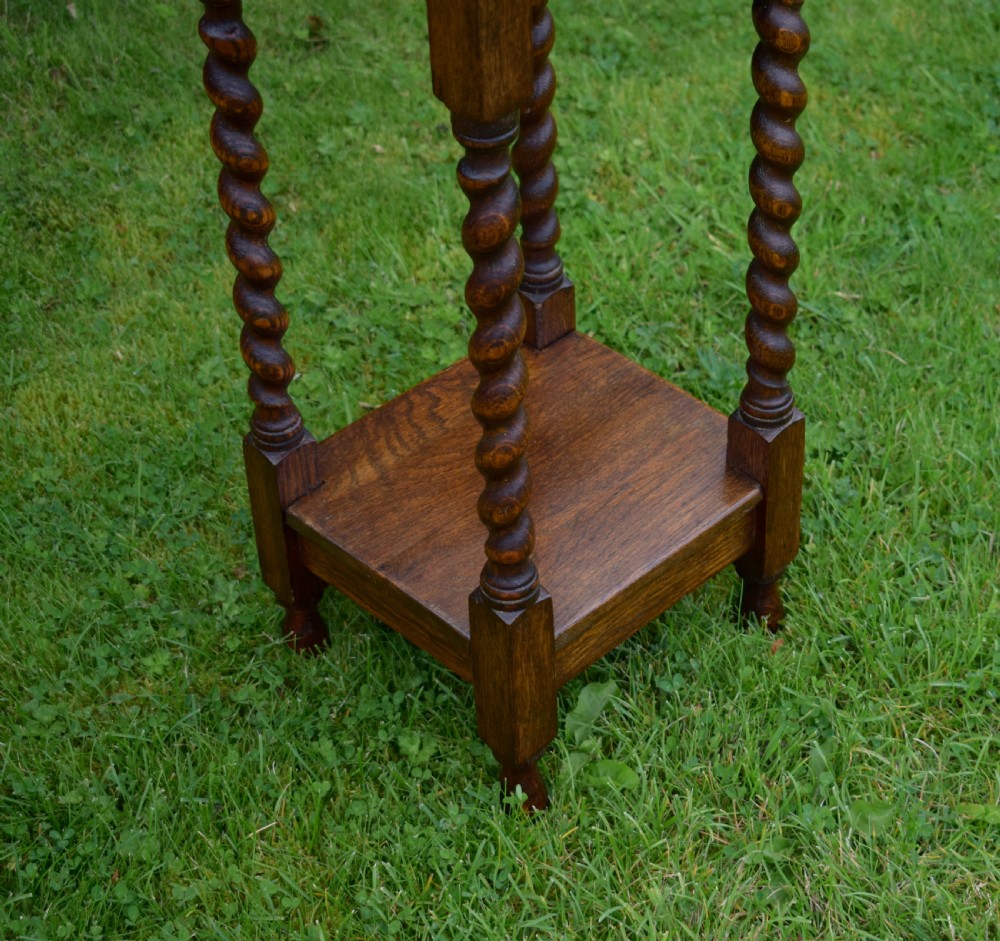 Oak Barley Twist Occasional Table View V