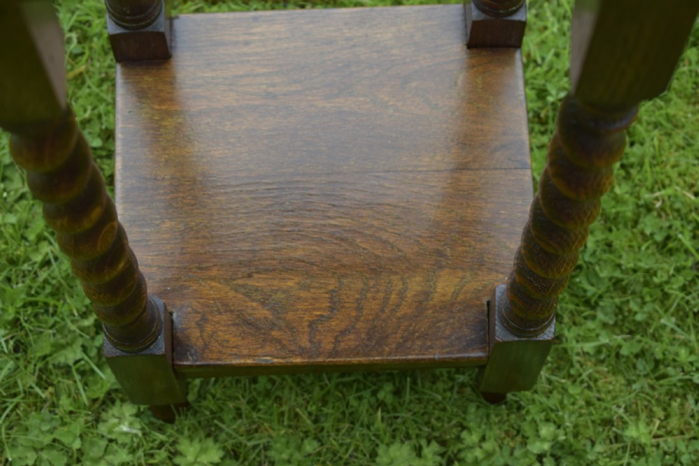 Oak Barley Twist Occasional Table View VII