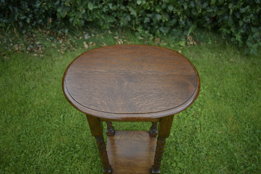 Oak Barley Twist Occasional Table View VIII
