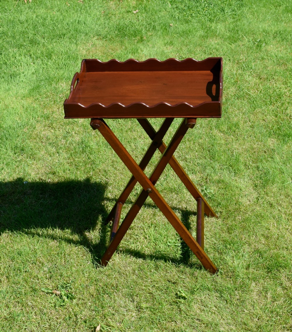 Victorian Butlers Tray On Stand
