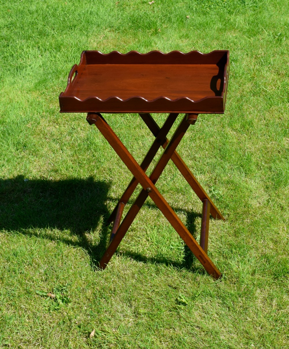 Victorian Butlers Tray On Stand View II