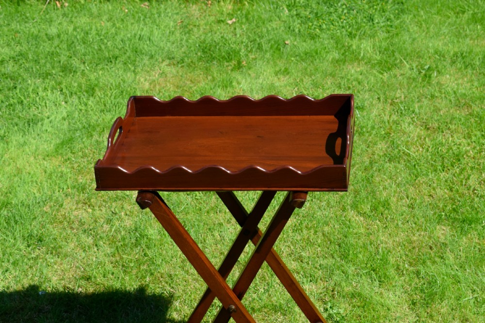 Victorian Butlers Tray On Stand View III