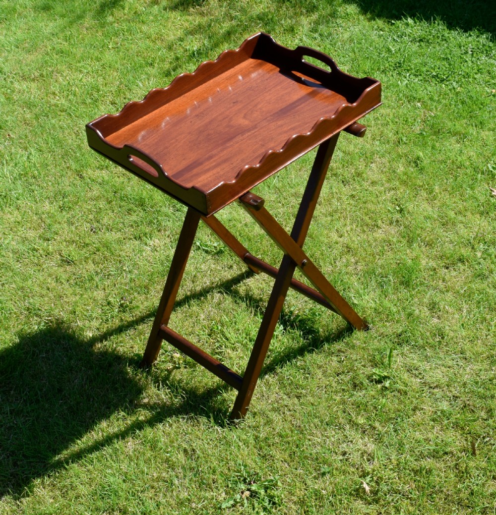 Victorian Butlers Tray On Stand View XI
