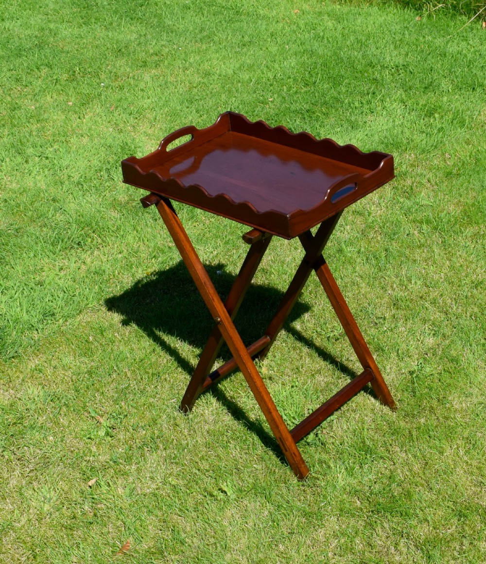Victorian Butlers Tray On Stand View XII