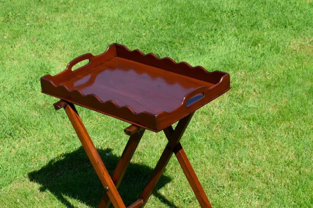 Victorian Butlers Tray On Stand View XIII