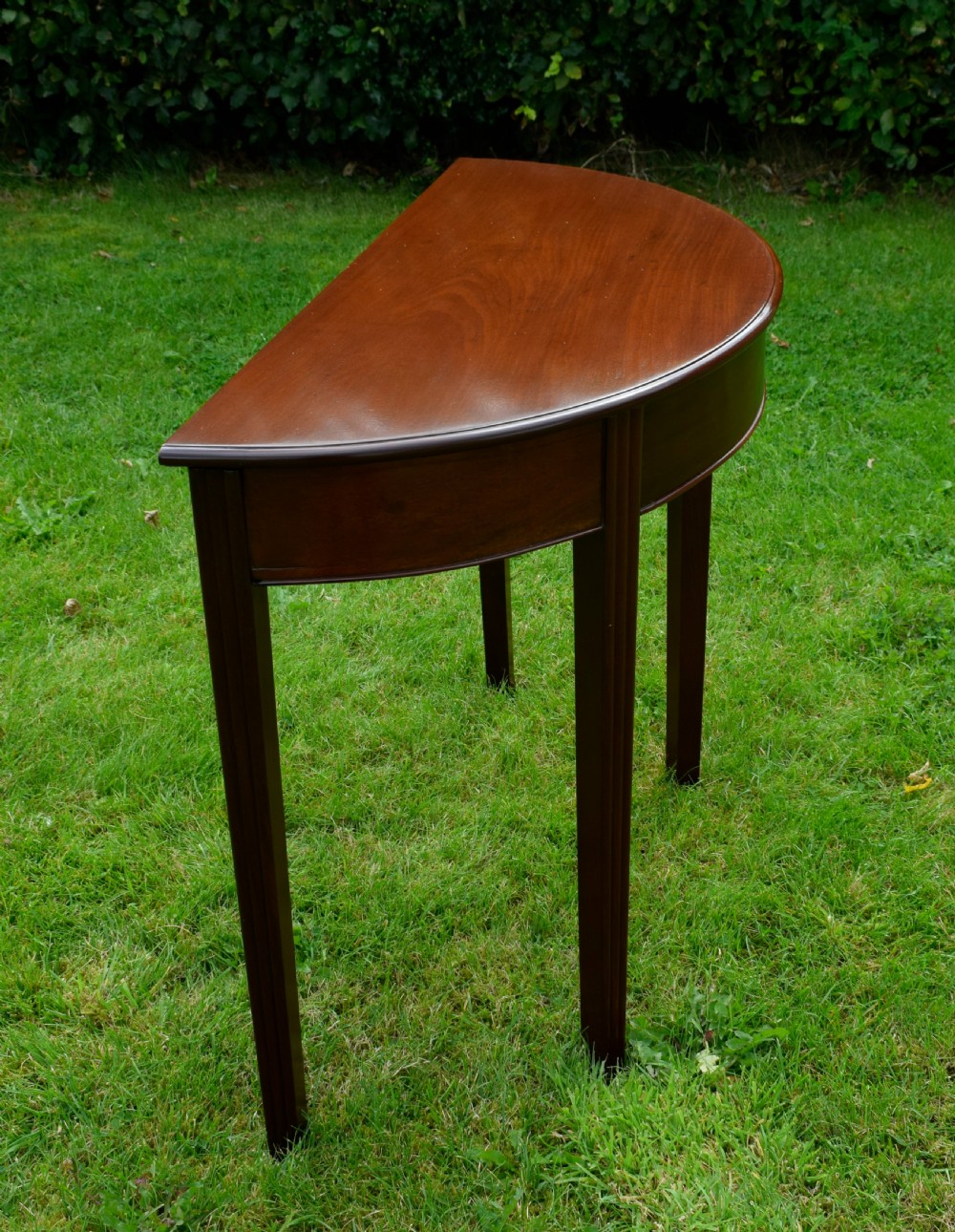 Georgian Mahogany Demi Lune Table View VIII