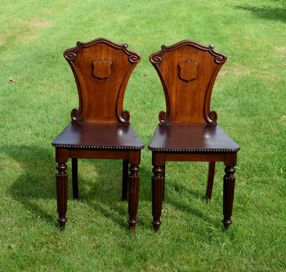 Pair of Regency Hall Chairs View VI