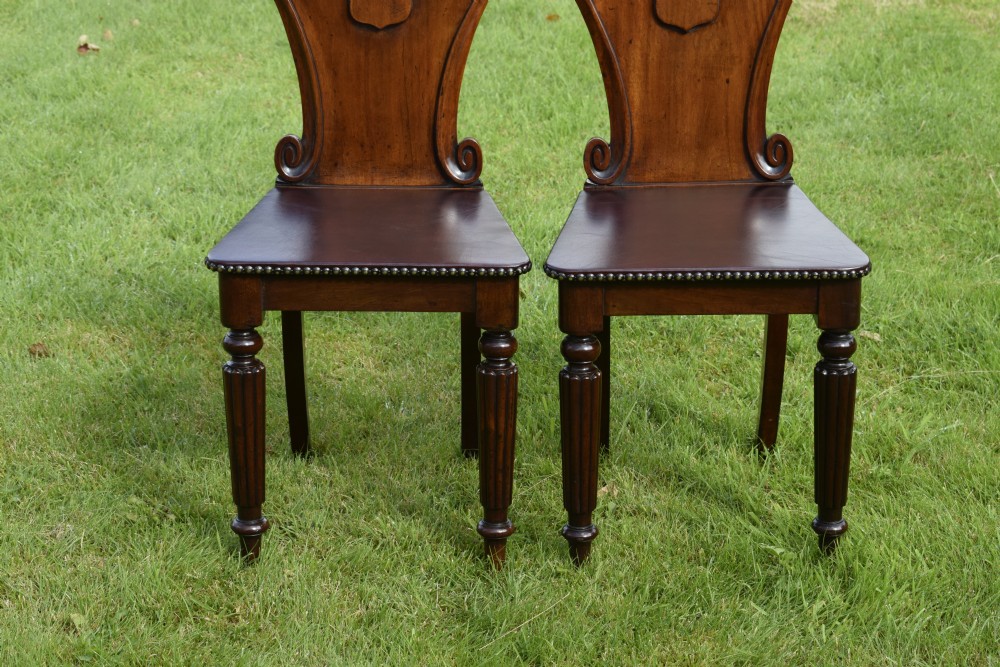 Pair of Regency Hall Chairs View VII