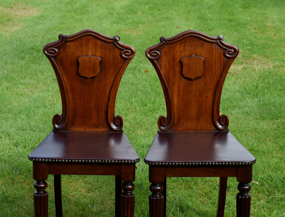 Pair of Regency Hall Chairs View VIII