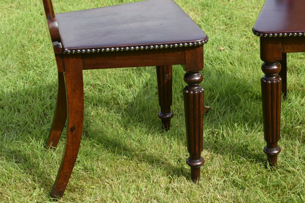 Pair of Regency Hall Chairs View XI