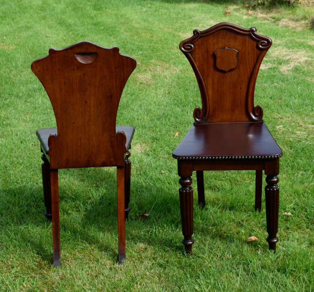 Pair of Regency Hall Chairs View XVII