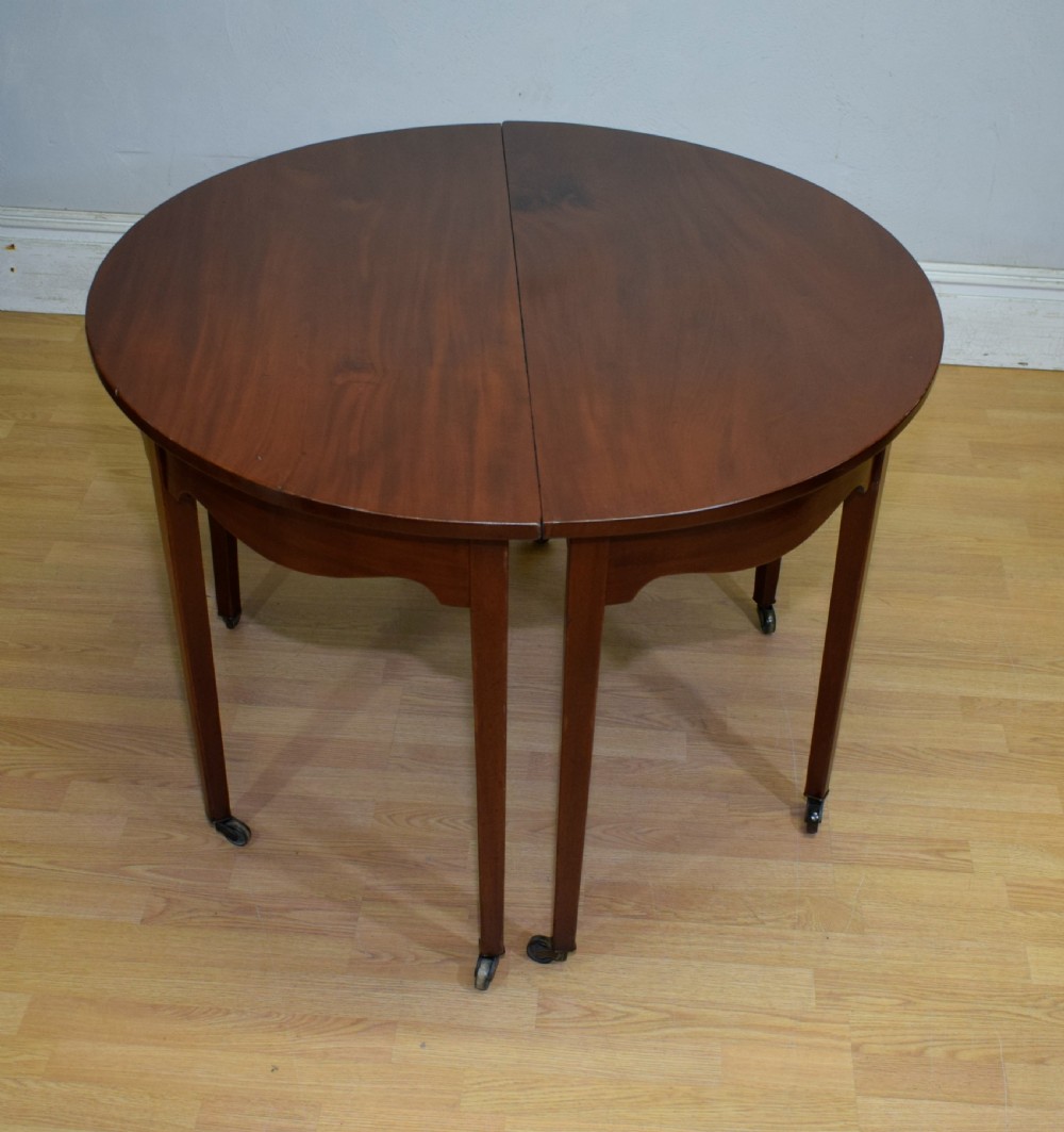 Pair of Georgian Consoles Tables Demi Lune View VI